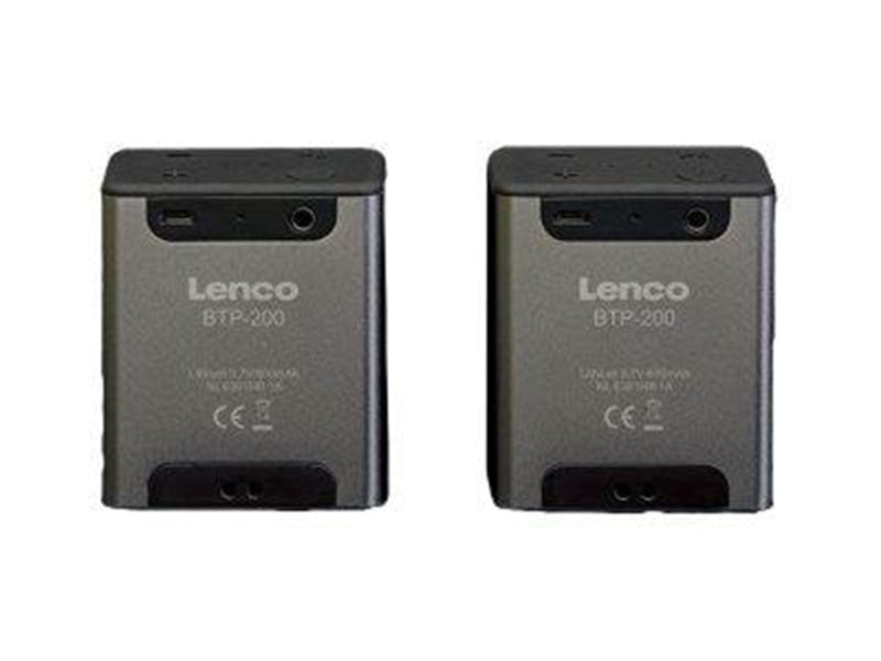 Lenco BTP-200BK - speakers - for portable use - wireless
