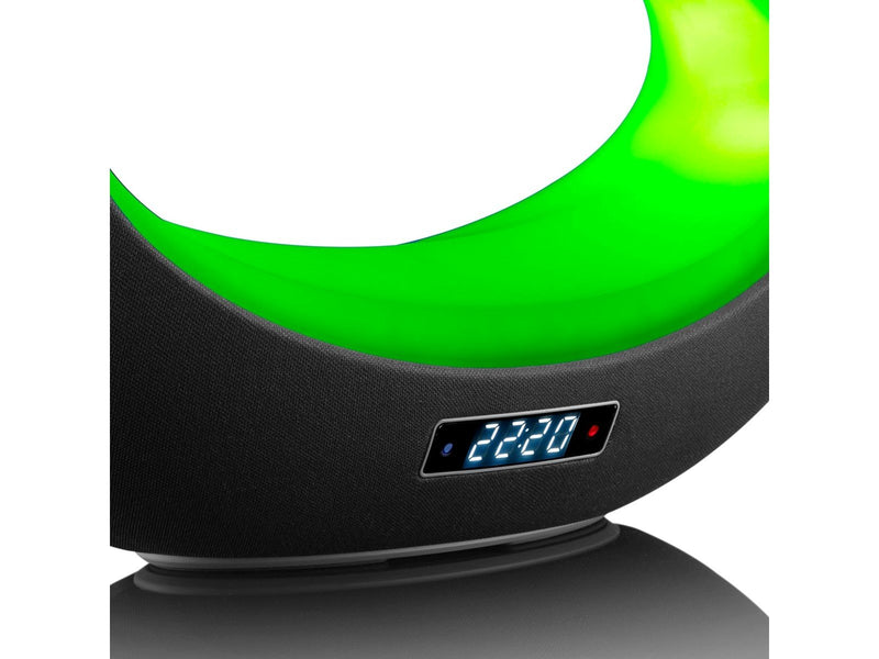 Lenco BT-210 - Bluetooth® Stereo speaker with 8 hours playing time and 6 W output power plus LED lights -Black