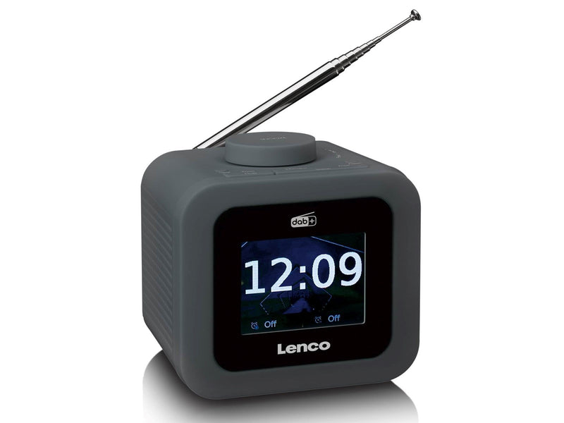 Lenco CR-620GY - DAB+/FM Clock Radio with colour display - Grey - DAB/DAB+/FM
