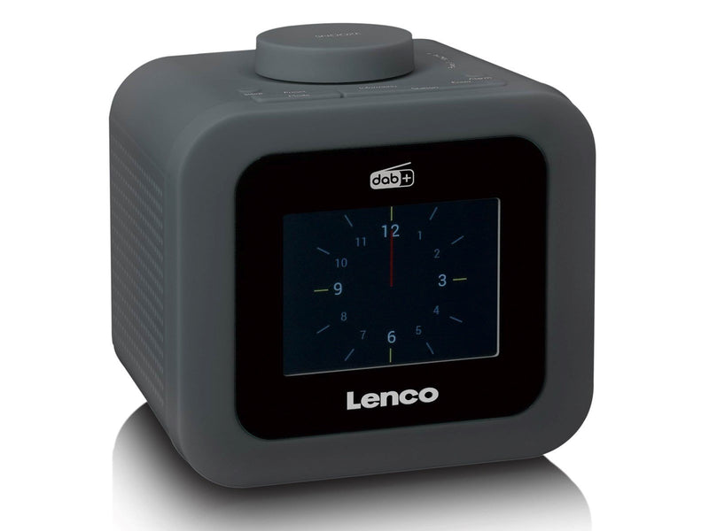 Lenco CR-620GY - DAB+/FM Clock Radio with colour display - Grey - DAB/DAB+/FM