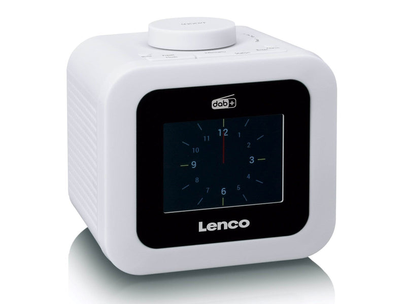 Lenco CR-620WH - DAB+/FM Clock Radio with colour display - White - DAB/DAB+/FM - Weiß