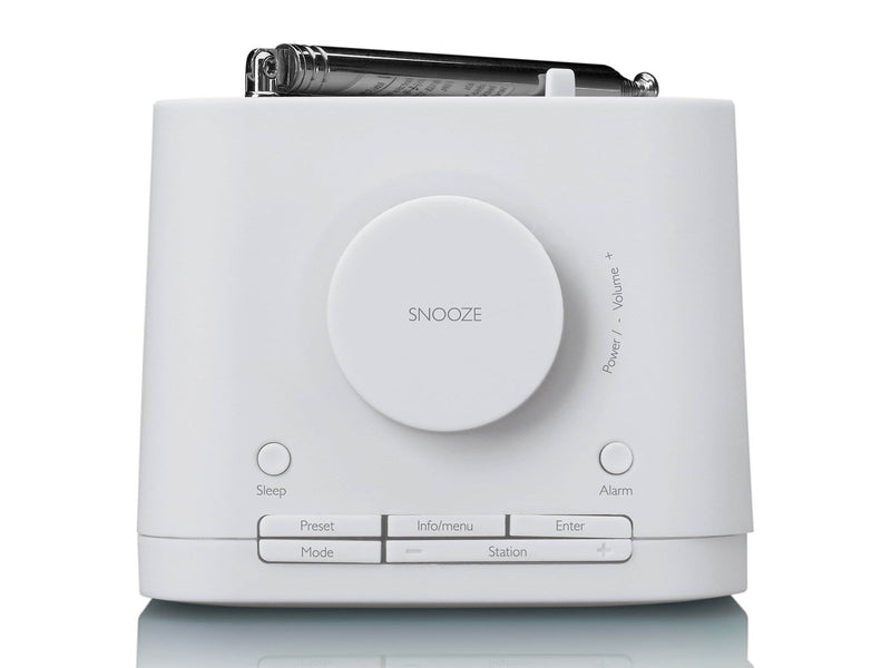 Lenco CR-620WH - DAB+/FM Clock Radio with colour display - White - DAB/DAB+/FM - Weiß