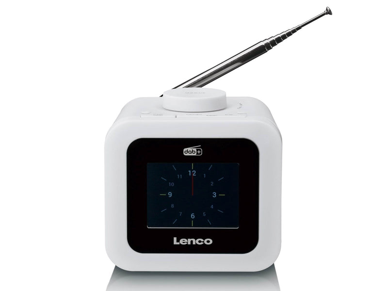 Lenco CR-620WH - DAB+/FM Clock Radio with colour display - White - DAB/DAB+/FM - Weiß
