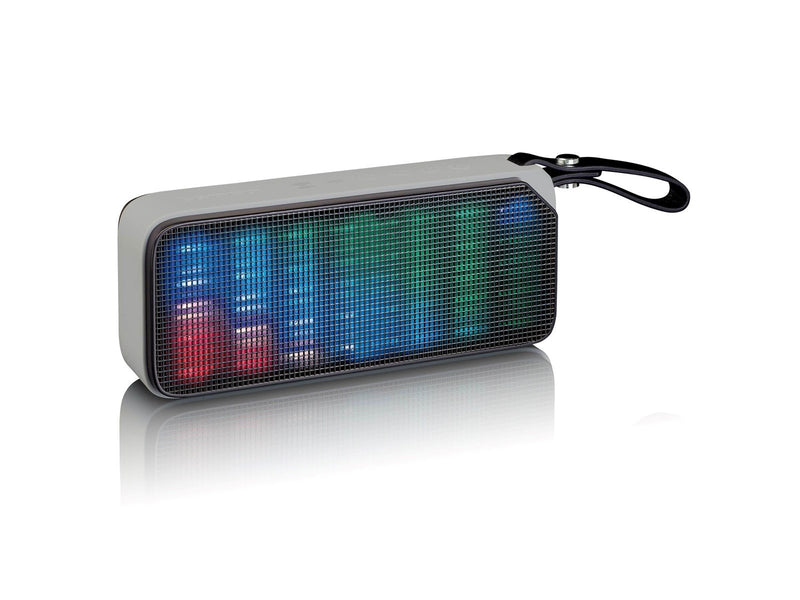Lenco BT-191BK - Bluetooth stereo speaker splashproof with party lights - Black