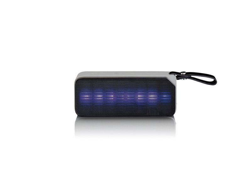 Lenco BT-191BK - Bluetooth stereo speaker splashproof with party lights - Black