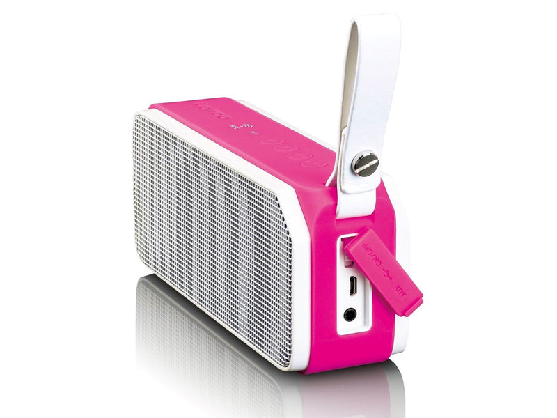 Lenco BT-191PK - Bluetooth stereo speaker splashproof with party lights - Pink