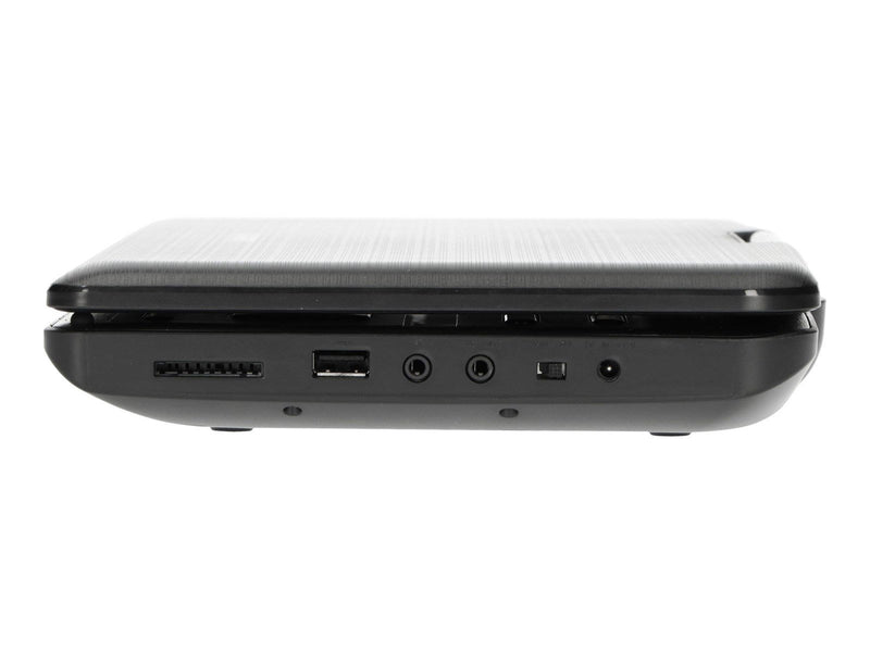 Lenco DVP-1010BK - Portable 10" DVD-Player with USB - Headphone-suspension bracket - Black