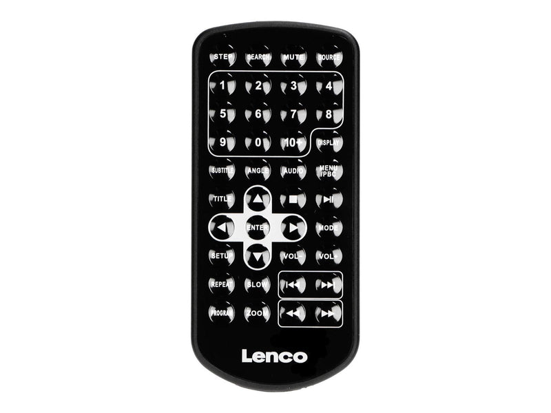Lenco DVP-1010BK - Portable 10" DVD-Player with USB - Headphone-suspension bracket - Black