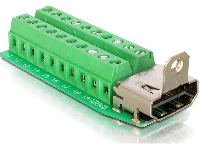 DeLOCK Adapter HDMI female  Terminal Block 20pin