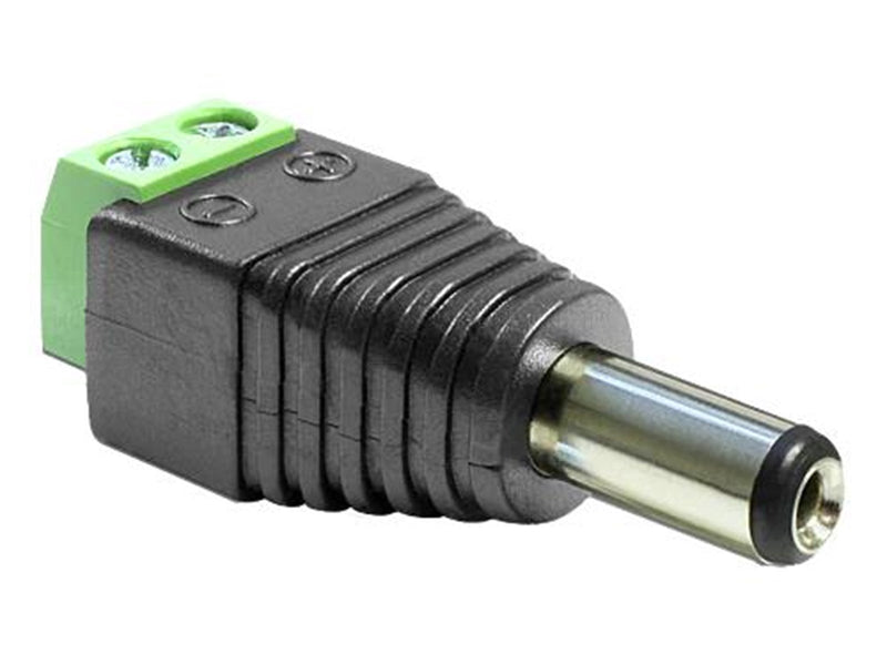 DeLOCK - Power Adapter - 2 pin Terminal Block to DC jack 5.5 x 2.5 mm