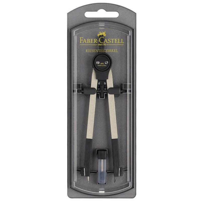 FABER-CASTELL Giant Springbow Compass Zirkel - silber