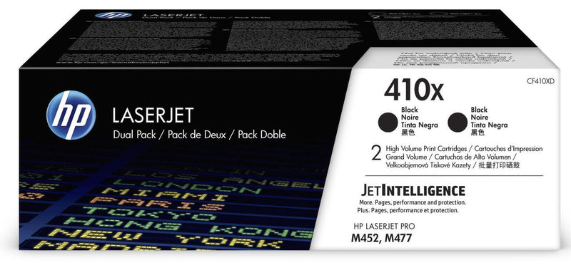 HP Original 410X Toner - schwarz Doppelpack (CF410XD)