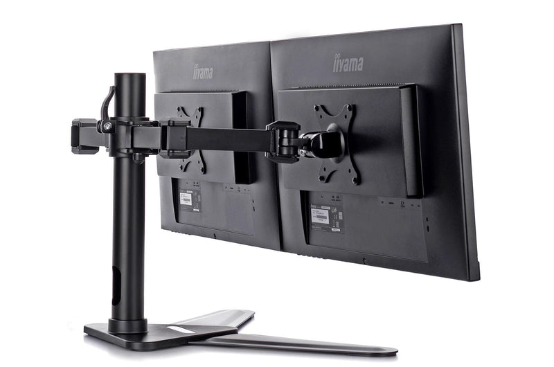 iiyama Dual-Monitorhalterung DS1002D-B1 für zwei Displays bis 30 Zoll