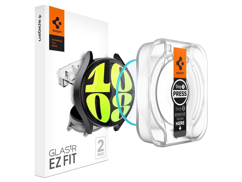 Spigen Glass tR EZ Fit - 2 Pack - Samsung Galaxy Watch7 (44mm)