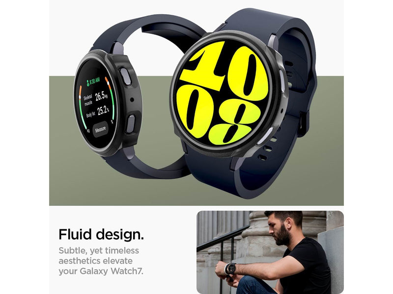 Spigen Liquid Air - matte black - Samsung Galaxy Watch7 (44mm)