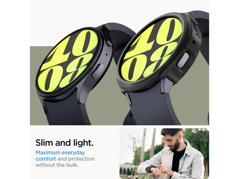 Spigen Liquid Air - matte black - Samsung Galaxy Watch7 (44mm)
