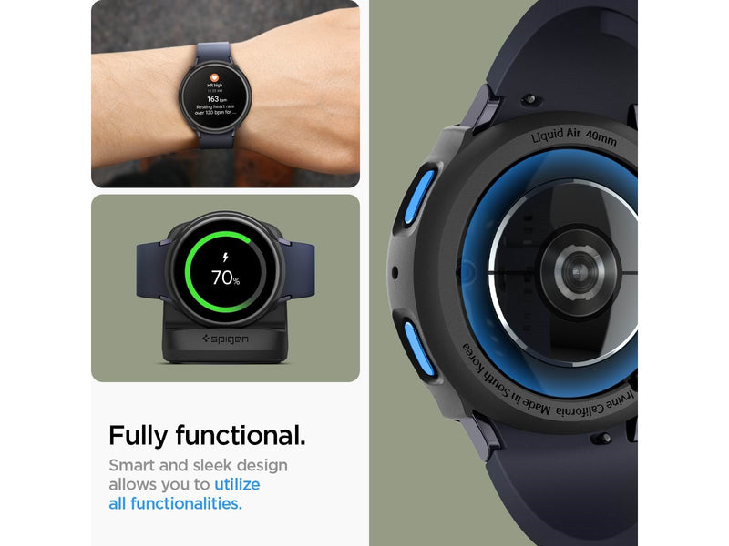 Spigen Liquid Air - matte black - Samsung Galaxy Watch7 (40mm)
