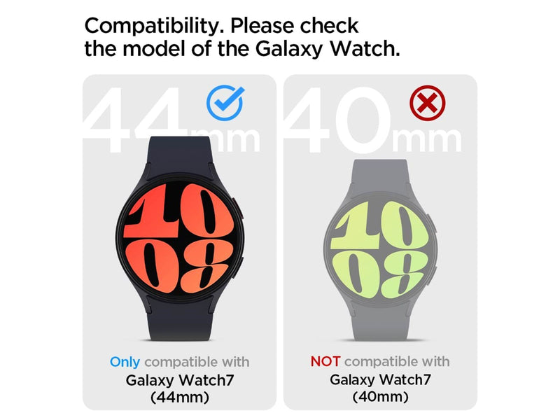 Spigen Rugged Armor - matte black - Samsung Galaxy Watch7 (44mm)