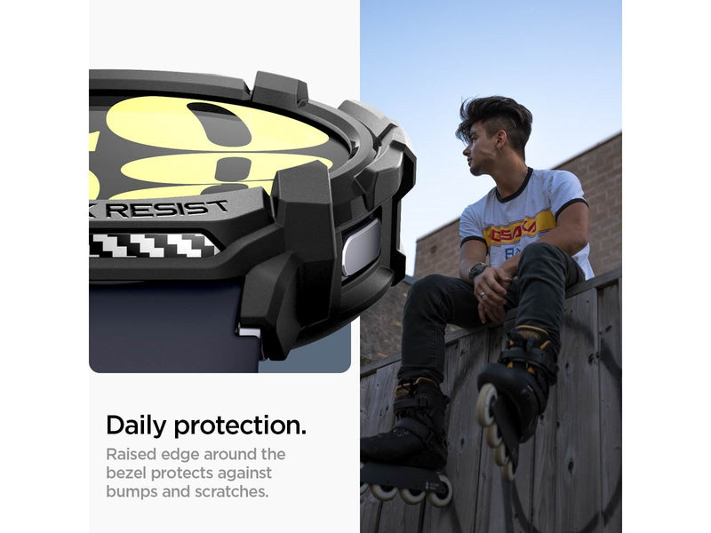 Spigen Rugged Armor - matte black - Samsung Galaxy Watch7 (44mm)