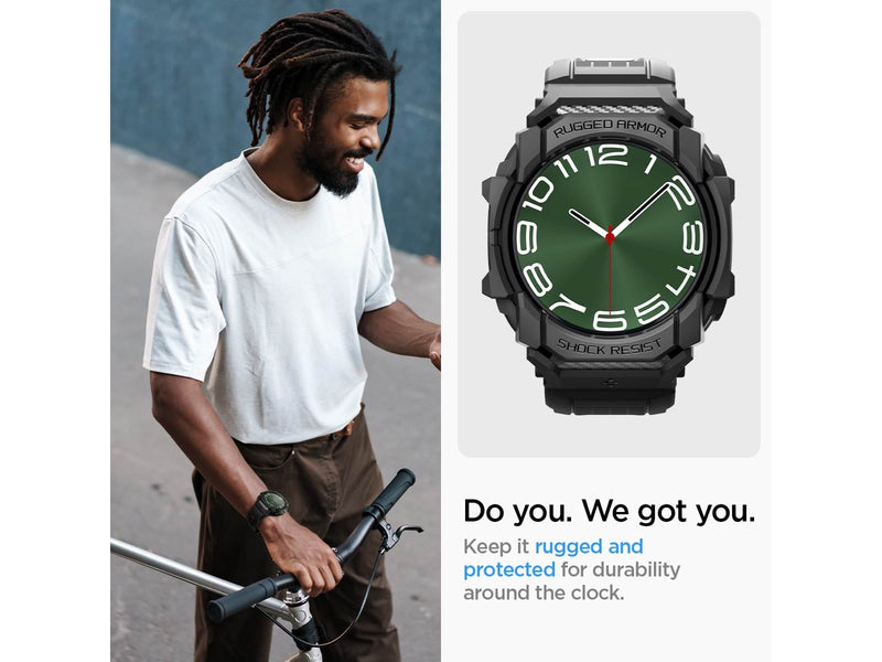 Spigen Rugged Armor Pro - matte black - Samsung Galaxy Watch Ultra