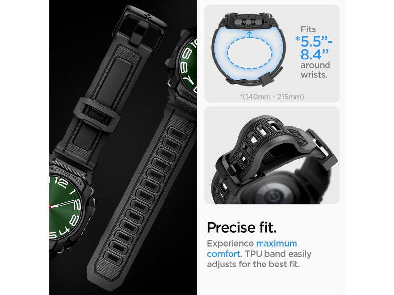 Spigen Rugged Armor Pro - matte black - Samsung Galaxy Watch Ultra