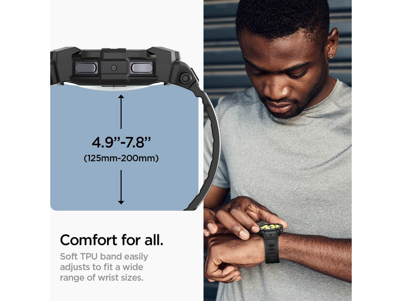 Spigen Rugged Armor Pro - matte black - Samsung Galaxy Watch7 (40mm)