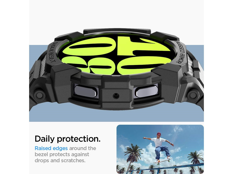Spigen Rugged Armor Pro - matte black - Samsung Galaxy Watch7 (40mm)