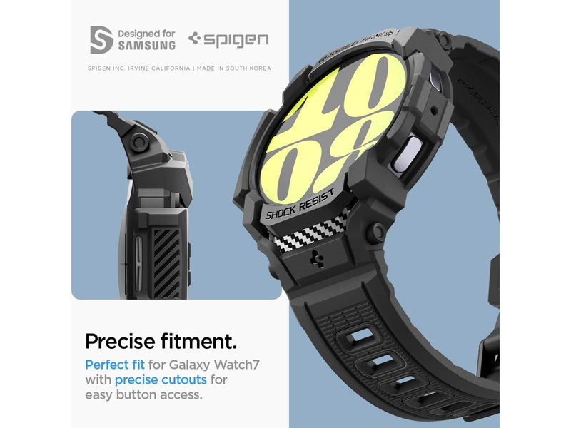 Spigen Rugged Armor Pro - matte black - Samsung Galaxy Watch7 (40mm)
