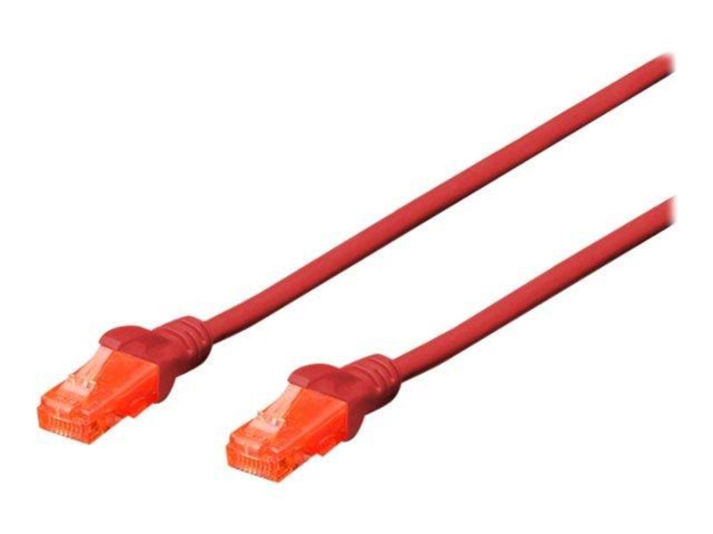 DIGITUS Professional patch cable - 3 m - red - Rot - 3 meter
