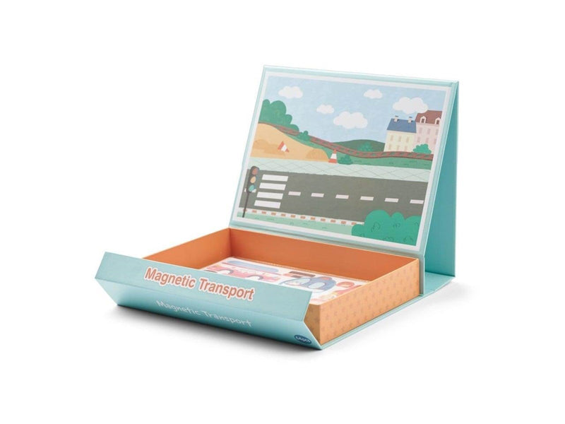 ET Toys Small Wood – Magnetic Vehicle Set w. Carry Box (L20229)