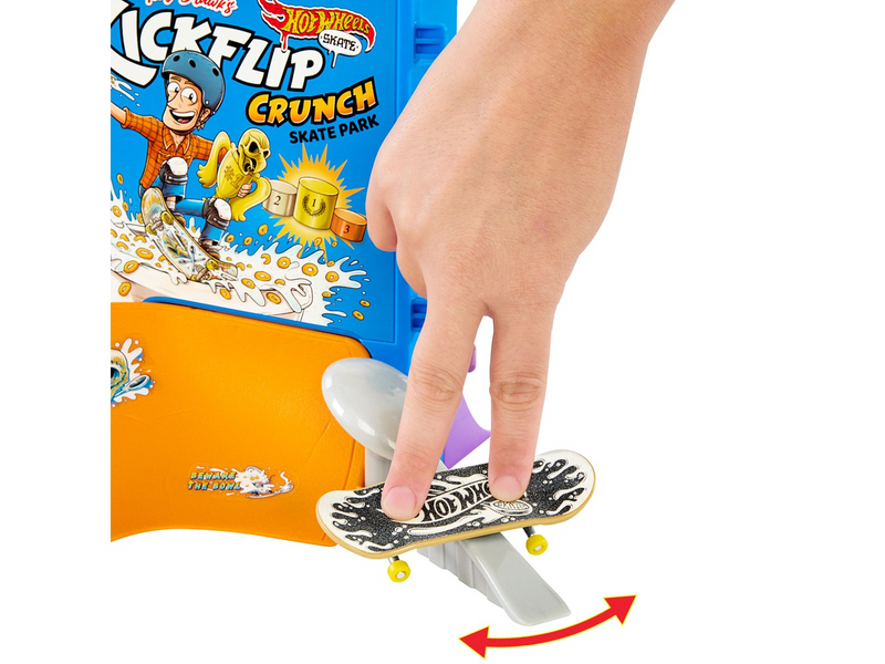 Hot Wheels Skate Tony Hawk Cereal Skate Bowl Fingerboard Set