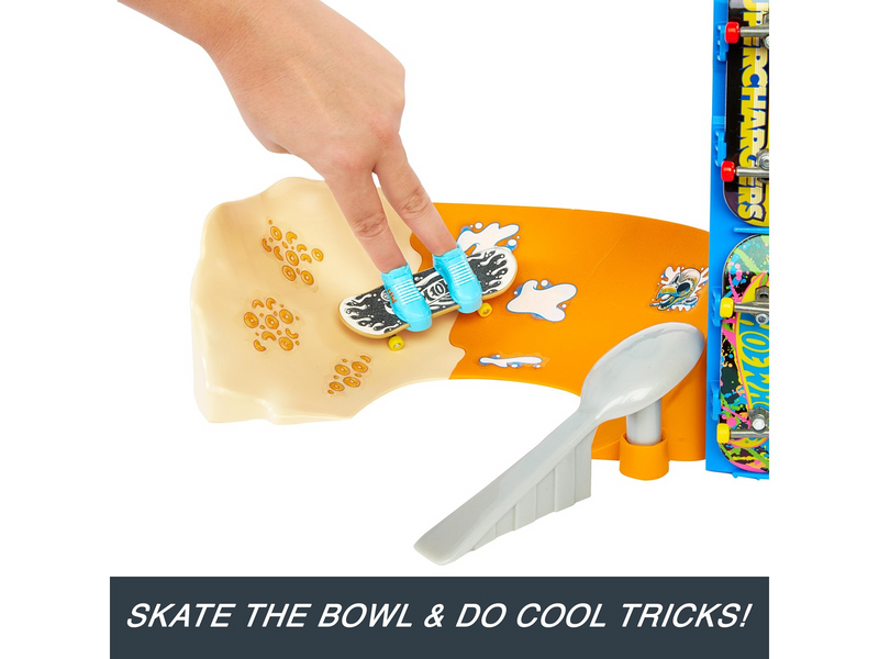 Hot Wheels Skate Tony Hawk Cereal Skate Bowl Fingerboard Set