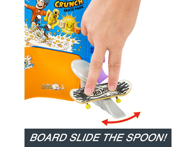 Hot Wheels Skate Tony Hawk Cereal Skate Bowl Fingerboard Set
