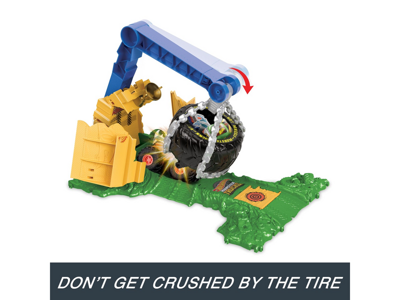Hot Wheels Monster Trucks Rhinomite Chargin’ Challenge Playset