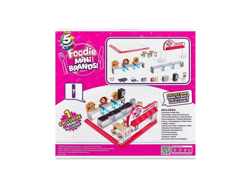 5 SURPRISE Mini Food Court Playset