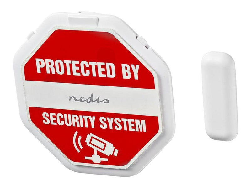 Nedis Door / window alarm with magnetic sensor - door and window sensor - white