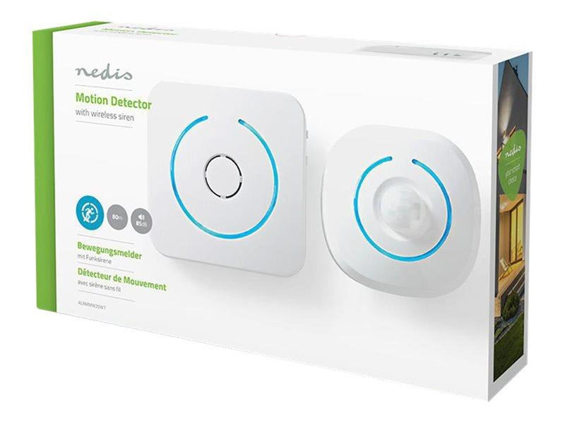 Nedis Home Security Motion Detector Chime - home automation kit - white