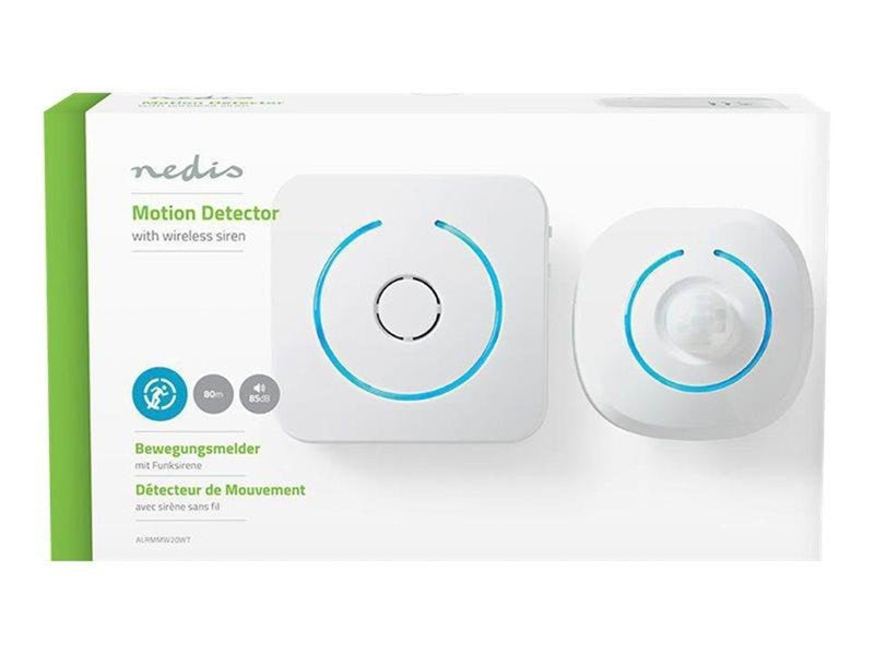 Nedis Home Security Motion Detector Chime - home automation kit - white