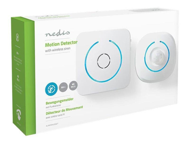 Nedis Home Security Motion Detector Chime - home automation kit - white