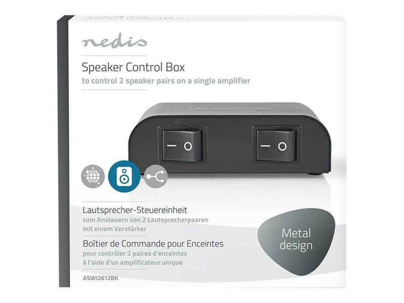 Nedis ASWI2612BK - audio switch - 2 ports