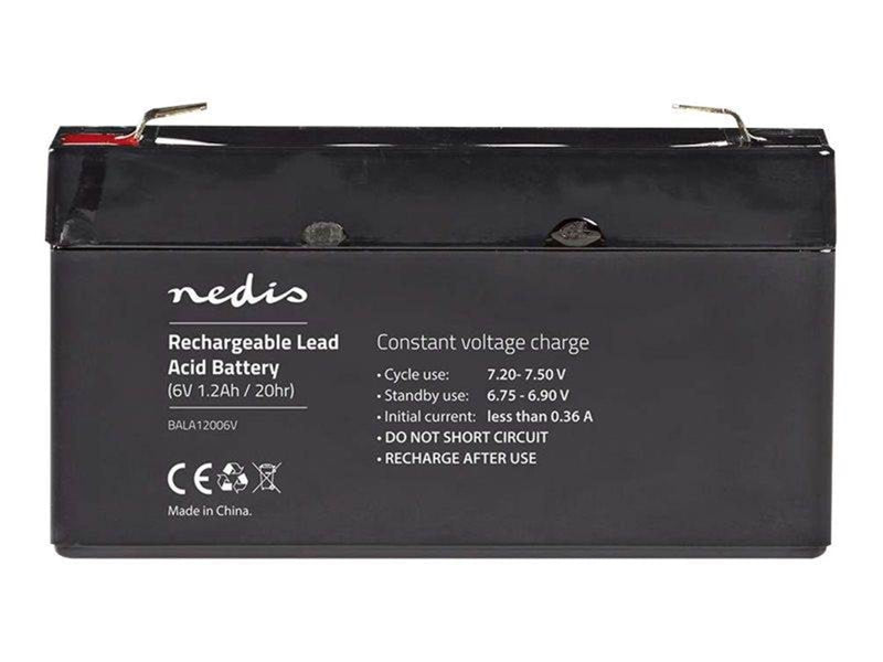 Nedis BALA12006V - UPS battery - Lead Acid - 1200 mAh