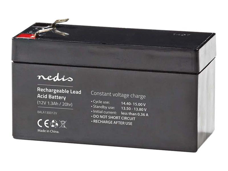 Nedis BALA130012V - UPS battery - Lead Acid - 1300 mAh