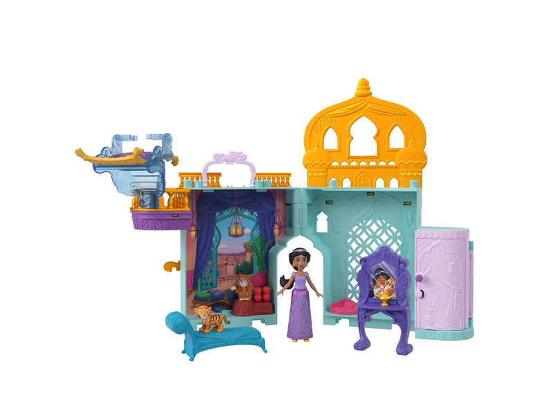 Disney Princess Jasmine Stacking Castle Doll House with Small Doll
