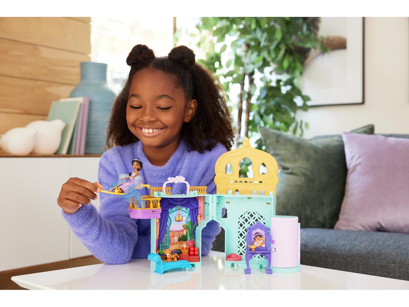 Disney Princess Jasmine Stacking Castle Doll House with Small Doll