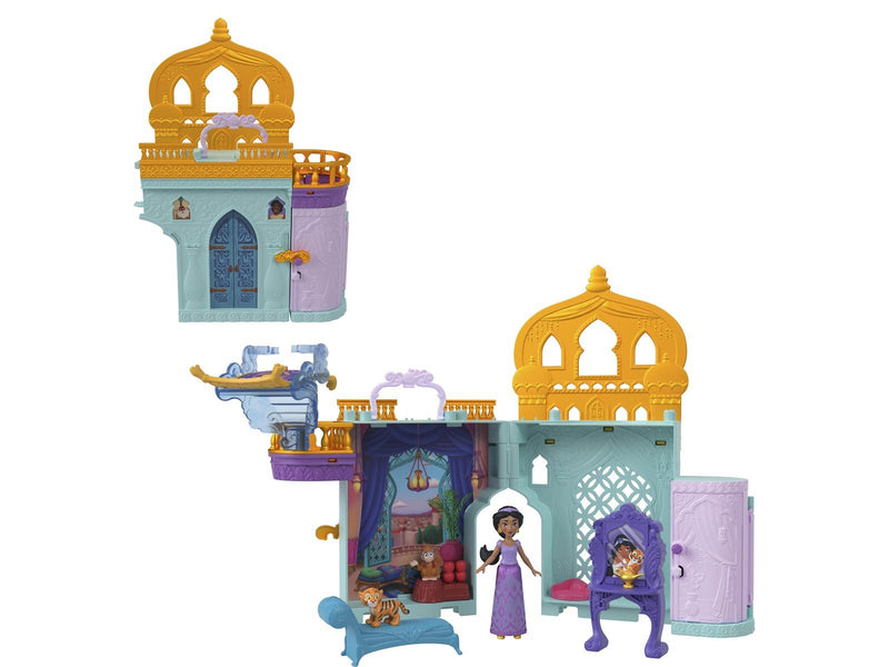 Disney Princess Jasmine Stacking Castle Doll House with Small Doll