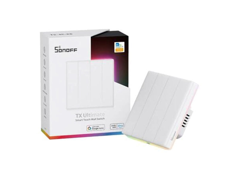 Sonoff TX T5 4C (4-channel) Wi-Fi smart touch wall switch.