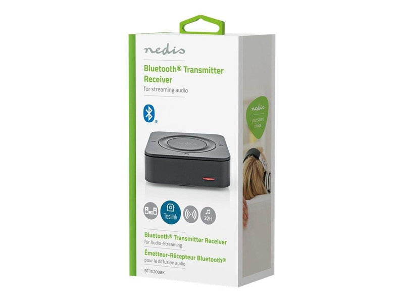 Nedis BTTC200BK - Bluetooth wireless audio receiver / transmitter for headphones speaker mobile phone tablet