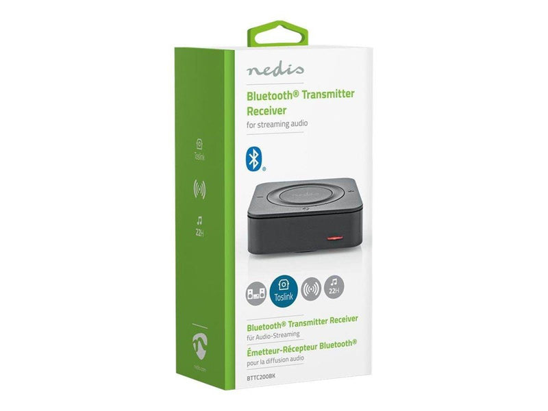 Nedis BTTC200BK - Bluetooth wireless audio receiver / transmitter for headphones speaker mobile phone tablet