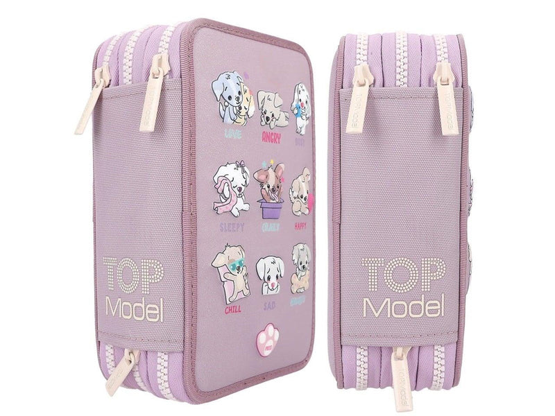 Topmodel Triple Pencil Case LED Dog Mood barometer ( 0412843 )