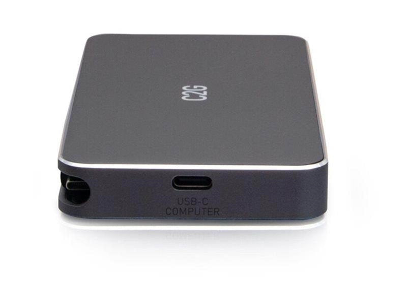 C2G USB-C 7-in-1 Dual Display MST Docking Station with HDMI DisplayPort Ethernet USB and Power Delivery up to 100W - 4K 60Hz - d